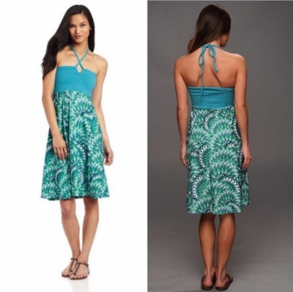 PrAna Solana Strapless Tube Top Dress Convertible Skirt Halter Summer Size M